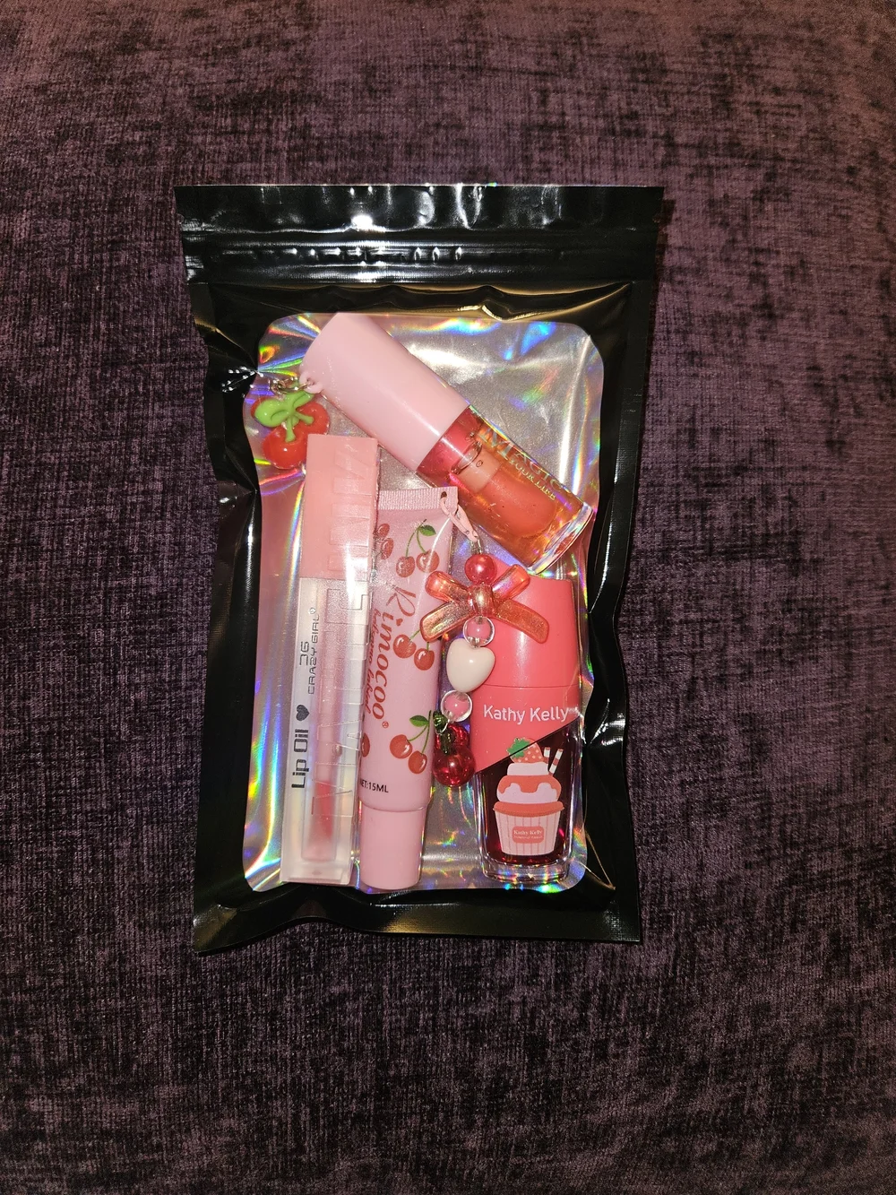 Pink Lip Balm & Gloss Set - Strawberry Pink